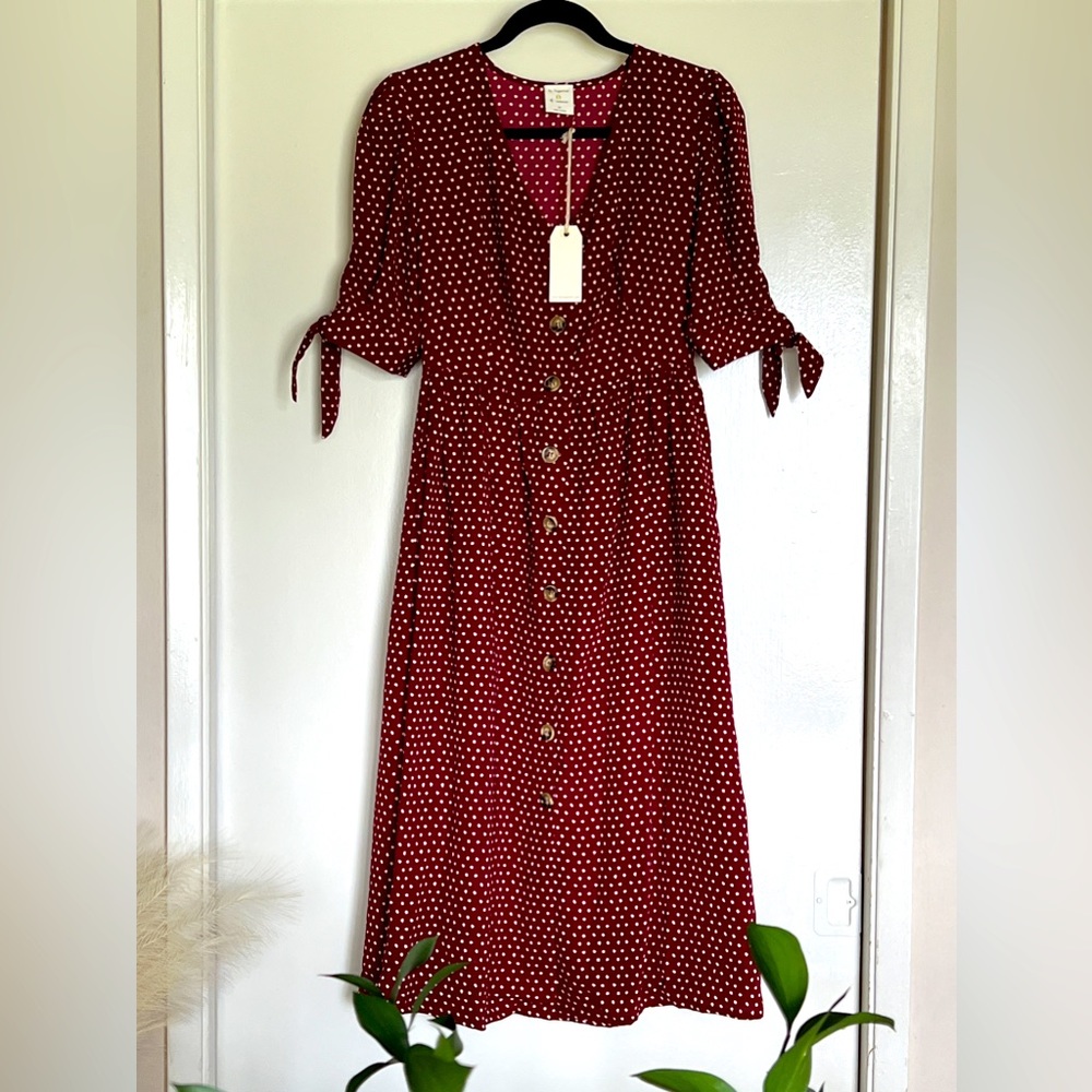 Red & White Polka Dot Dress